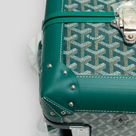 Goyard Bourget PM Trolley Travel Case in Green