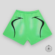 Hellstar Warm Up Shorts Neon Green
