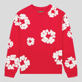 Denim Tears Cotton Wreath Crewneck in Red