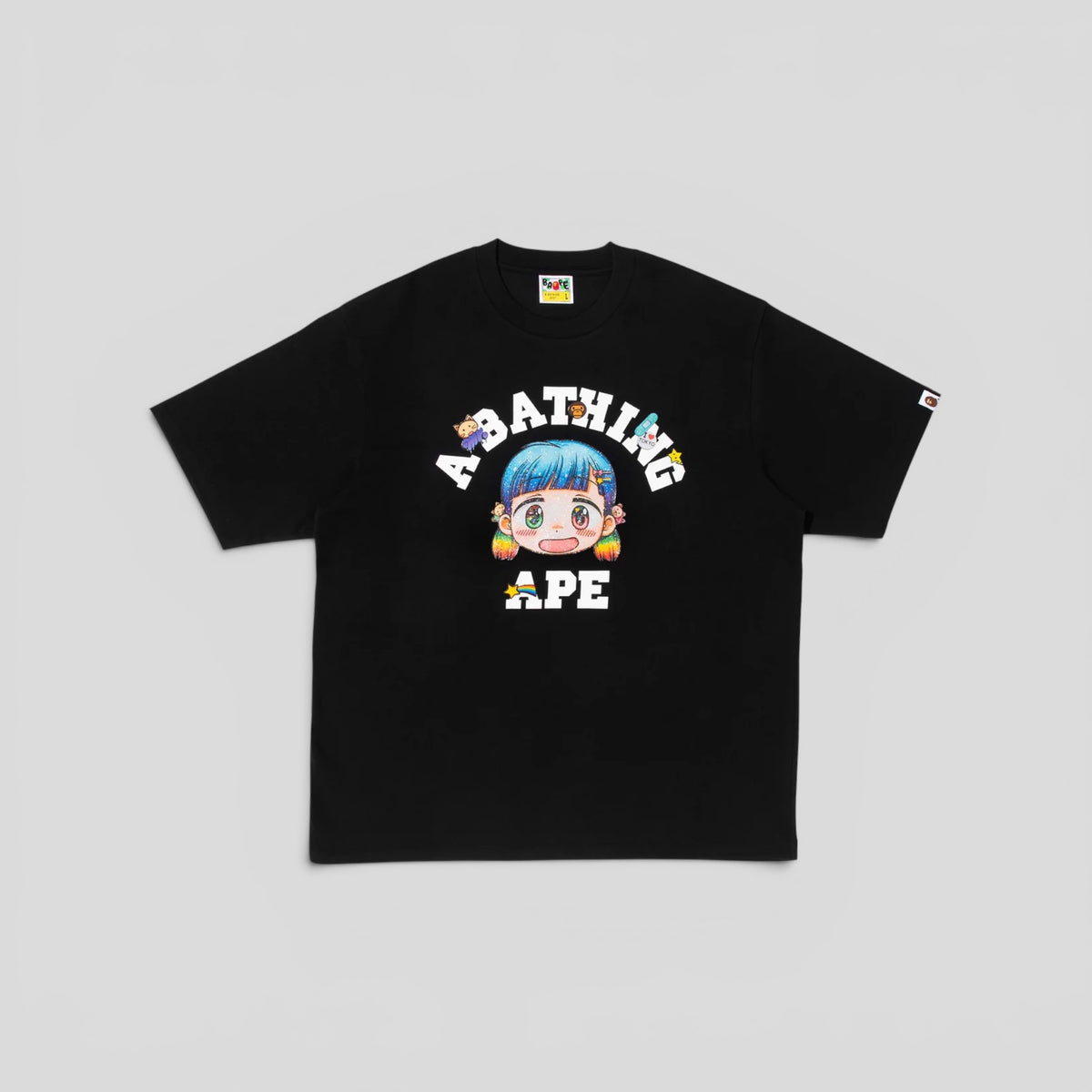BAPE x Mr. College Tee in Black