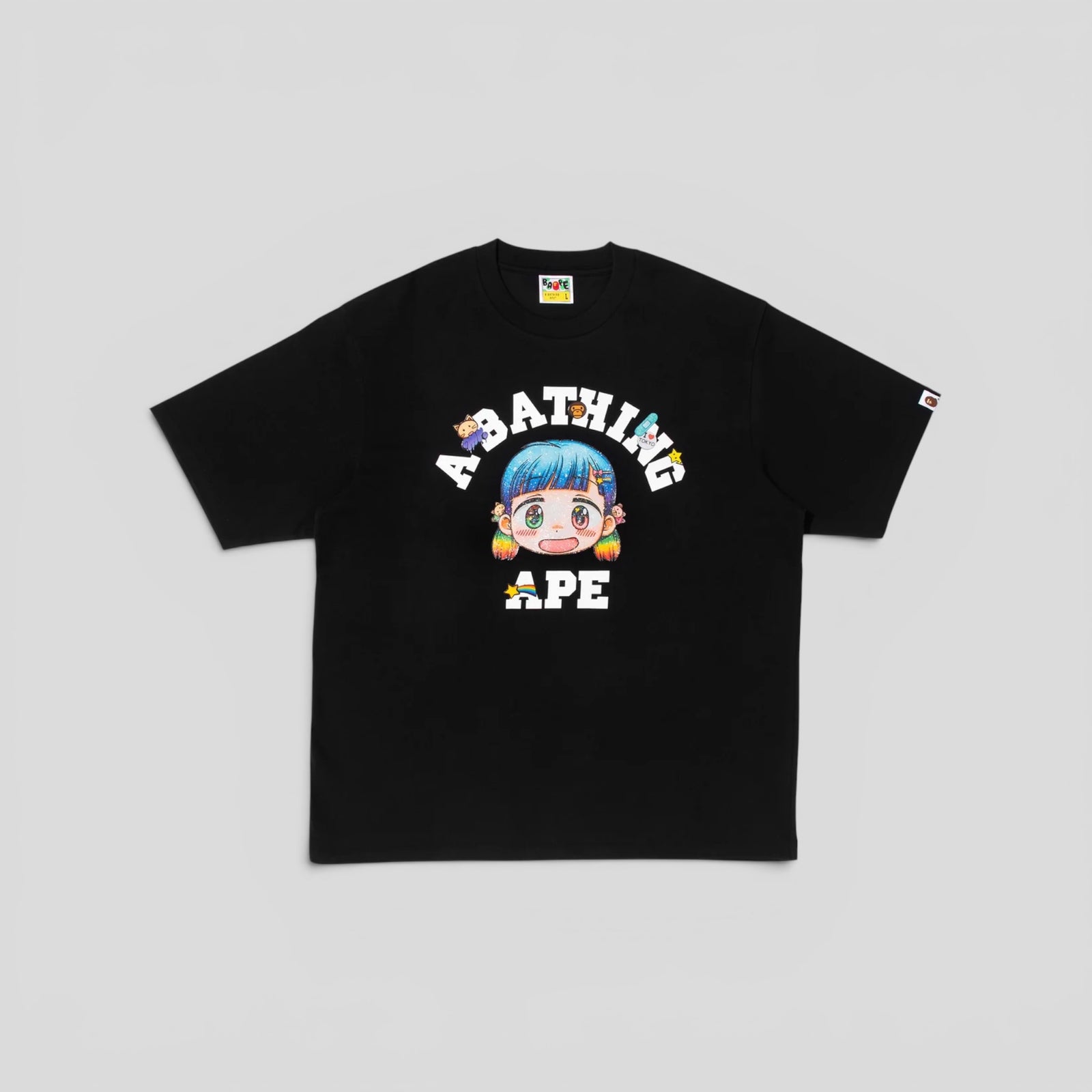 BAPE x Mr. College Tee in Black