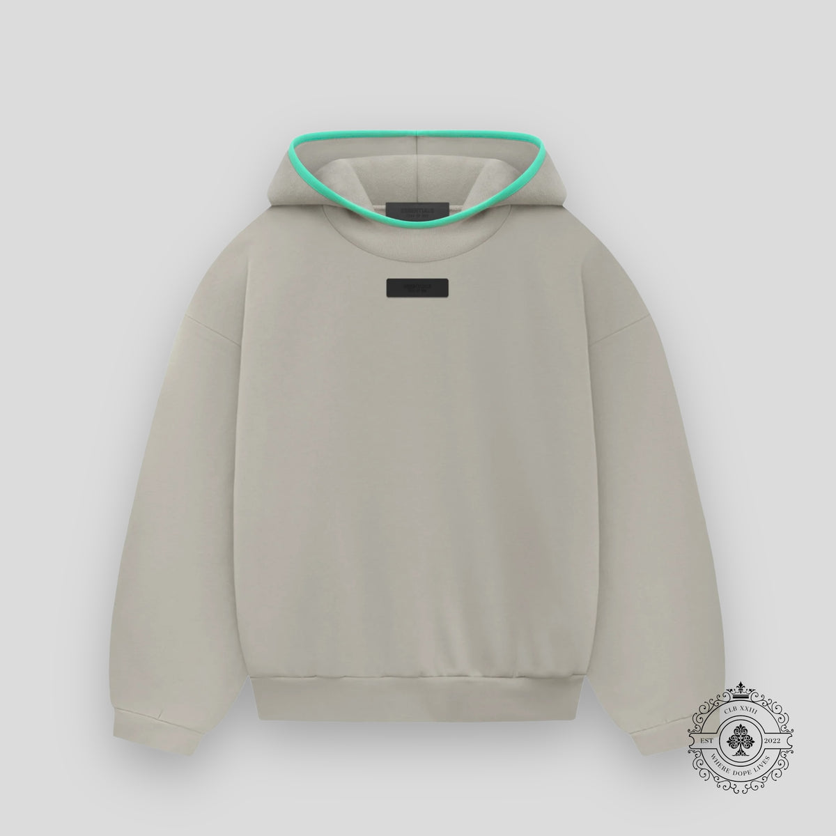 Fear Of God Essentials Hoodie SS24 in Seal
