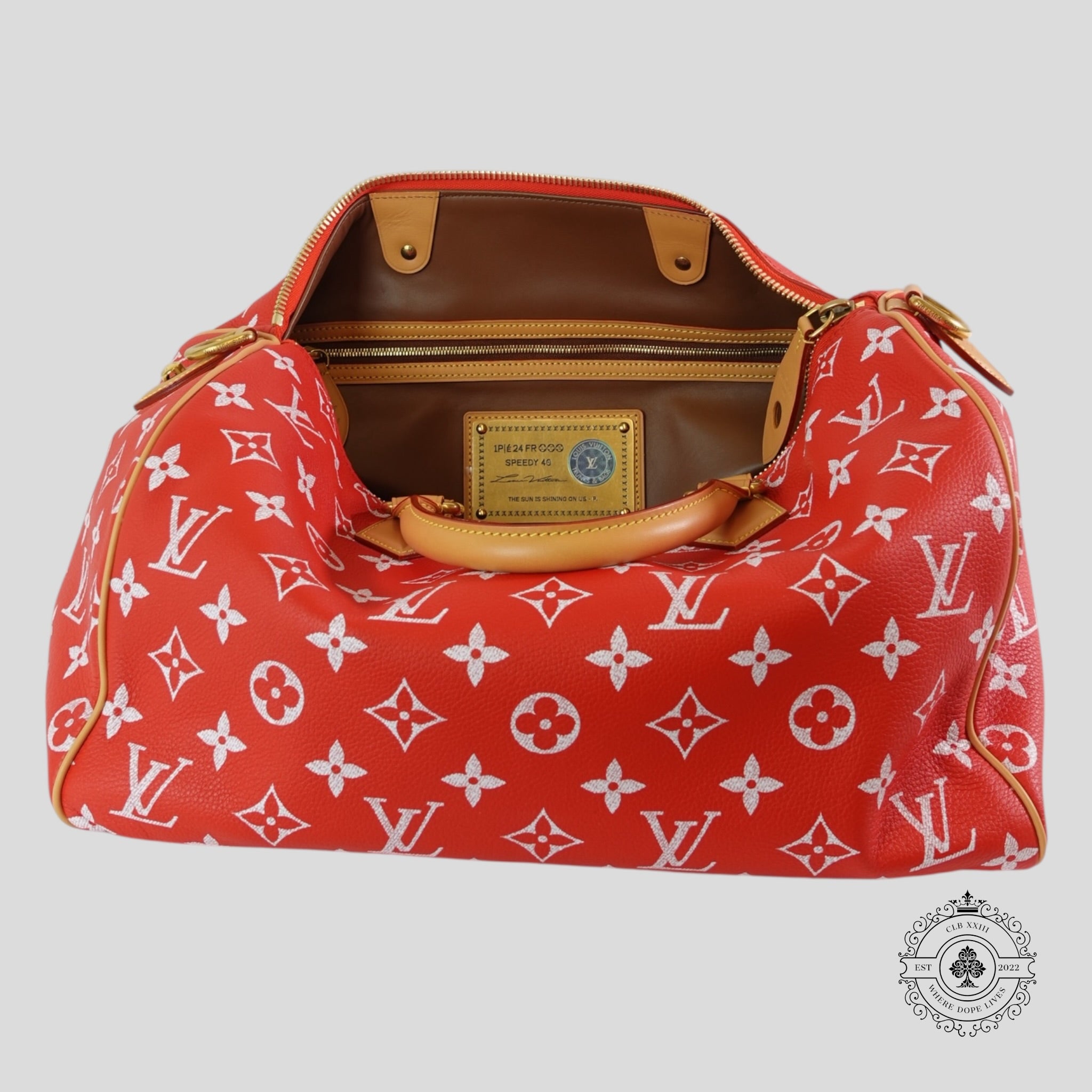 Louis Vuitton Speedy P9 Bandoulière 40 in Red