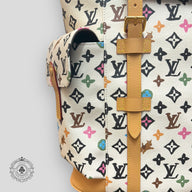 kanye west red louis vuitton christopher backpack Louis Vuitton Christopher MM Backpack | Authentic Louis Vuitton