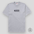 Supreme Futura Box Logo Tee in Heather Grey