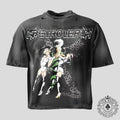 Retrovert Rhinestone Nurse Tee in Black