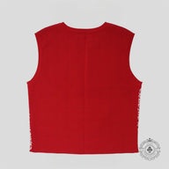 Chrome Hearts Plus Jacquard Sleeveless Shirt in Red