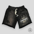 Vertabrae Black Double Emblem Shorts