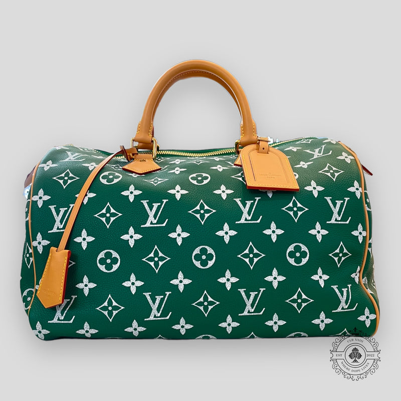 Louis Vuitton Speedy P9 Bandoulière Calfskin Bag, side view