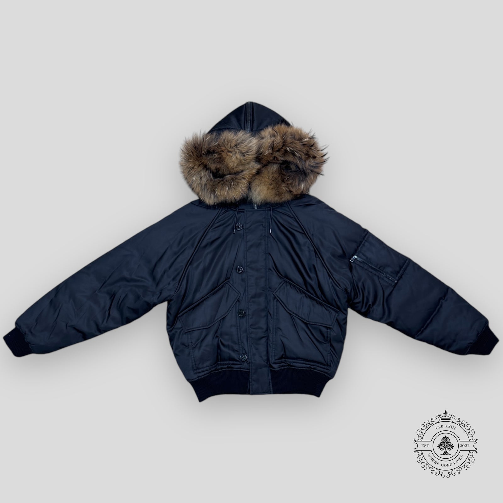 Louis Vuitton X Nigo Mountain Aviator Fur Hood Jacket