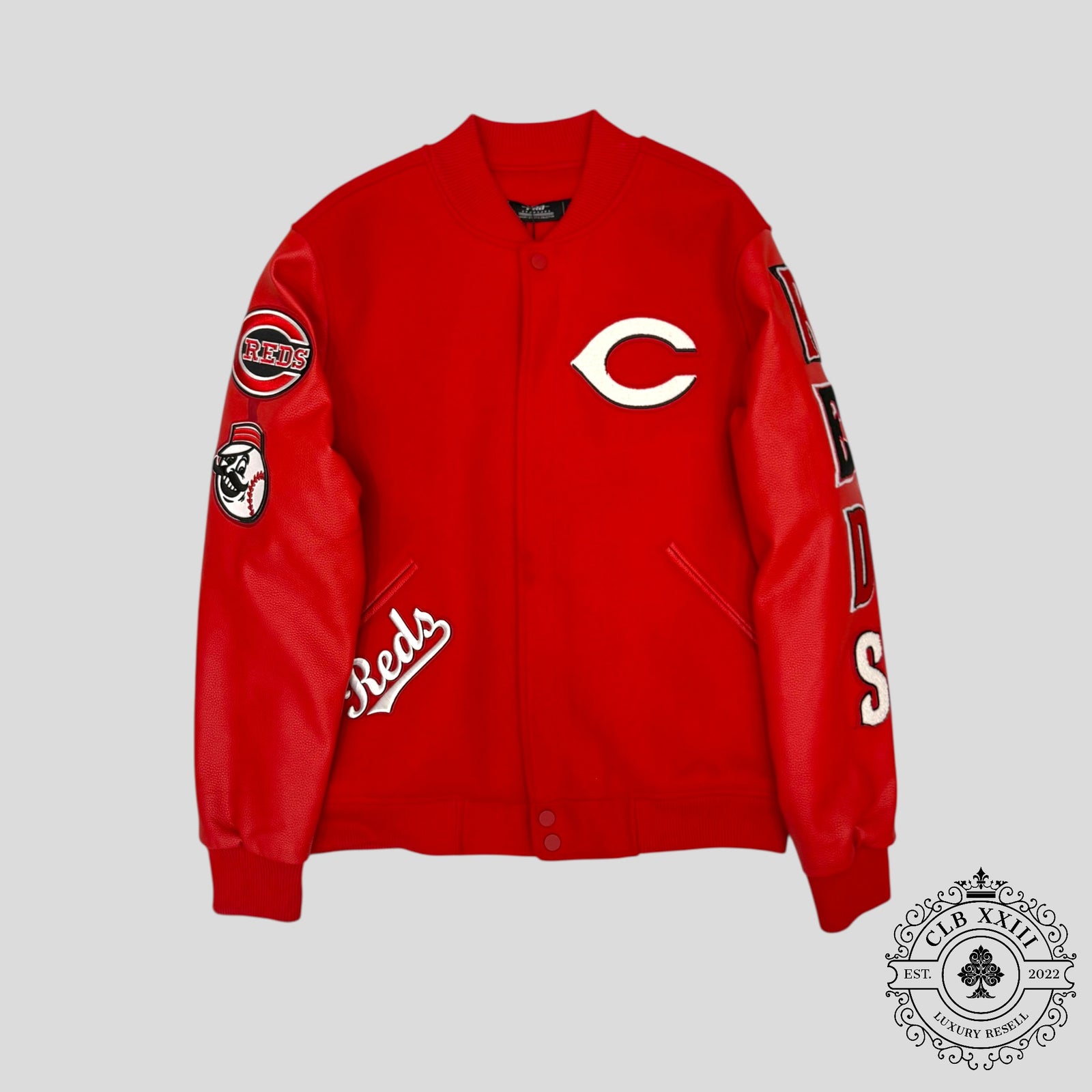 Cincinnati Reds Varsity Jacket in Red