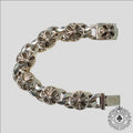 Chrome Hearts Cross 6 Link Cuban Bracelet in Silver