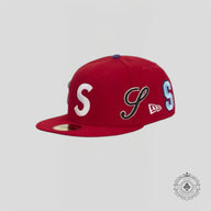 Supreme Multi S Logo New Era Hat in Red
