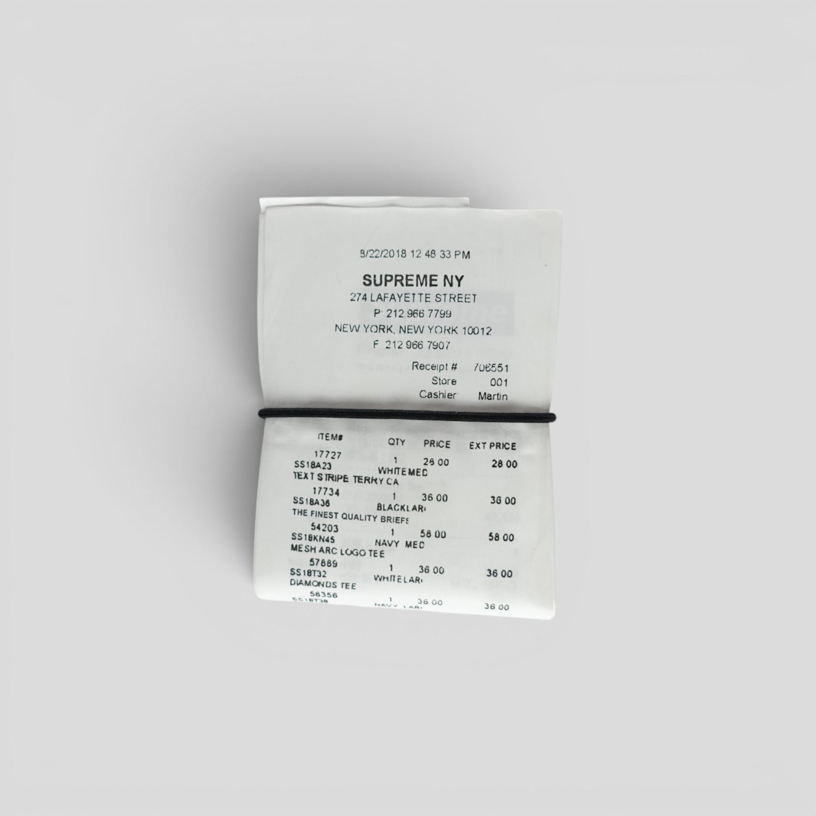 Supreme MM6 Maison Margiela Receipt Wallet
