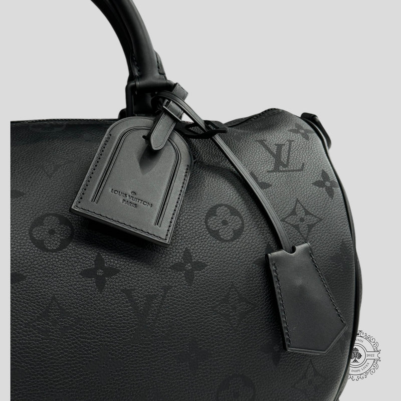 Louis Vuitton Speedy P9 Bandoulière Calfskin Bag, side view