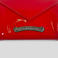 Chrome Hearts Patent Enamel Leather Wallet in Red