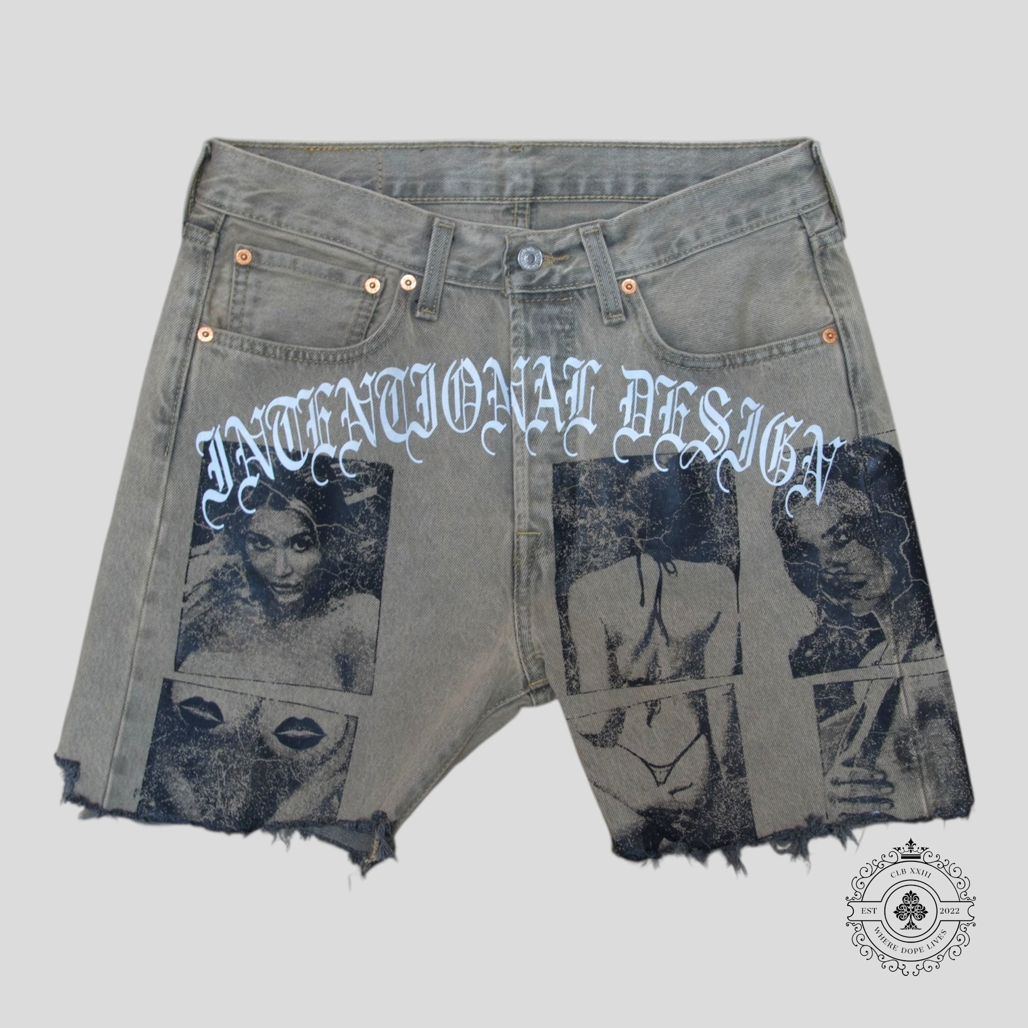 Intentional Design Jean Shorts in Tan