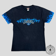 Harley Davidson Dayton Ohio Blue Flame 2005 Vintage Tee in Black