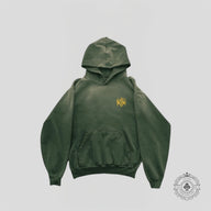 Warren Lotas Thousand Yard Stare Hoodie Faded Green