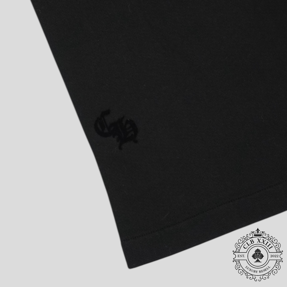 Chrome Hearts Women's Triple Cross CH Flocked Sweatpants in Black