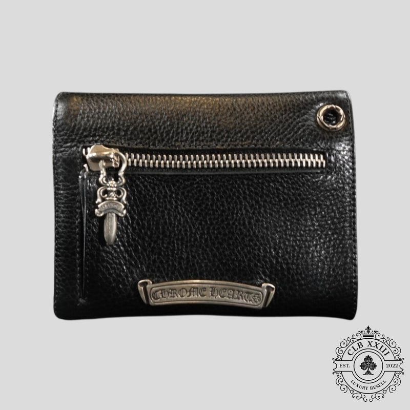 Chrome Hearts Short Wave Wallet in Black