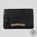 Chrome Hearts Nylon Motif Scroll Plate Cardholder in Black