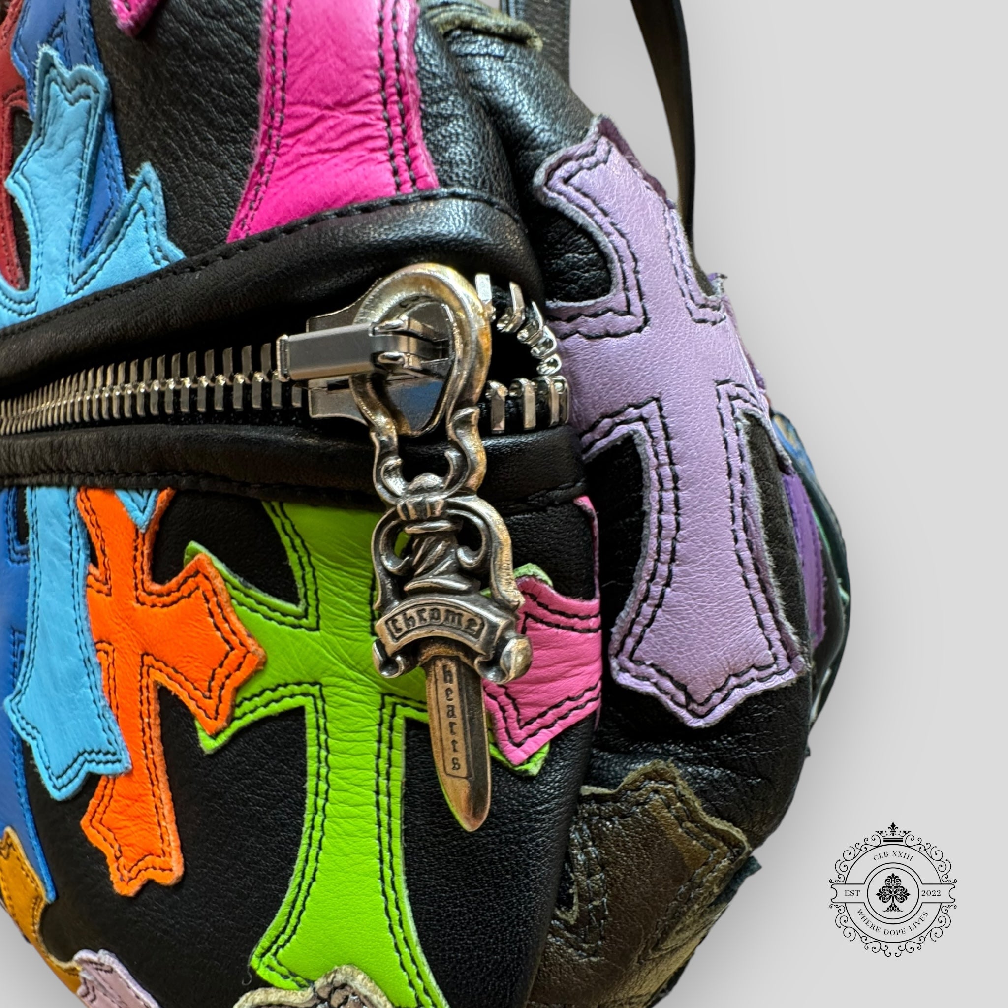 Chrome Hearts Multi-Color Cross Patch Mini Duffle