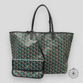 Goyard Goyardine Canvas St. Louis Claire PM Tote in Opaline/Black