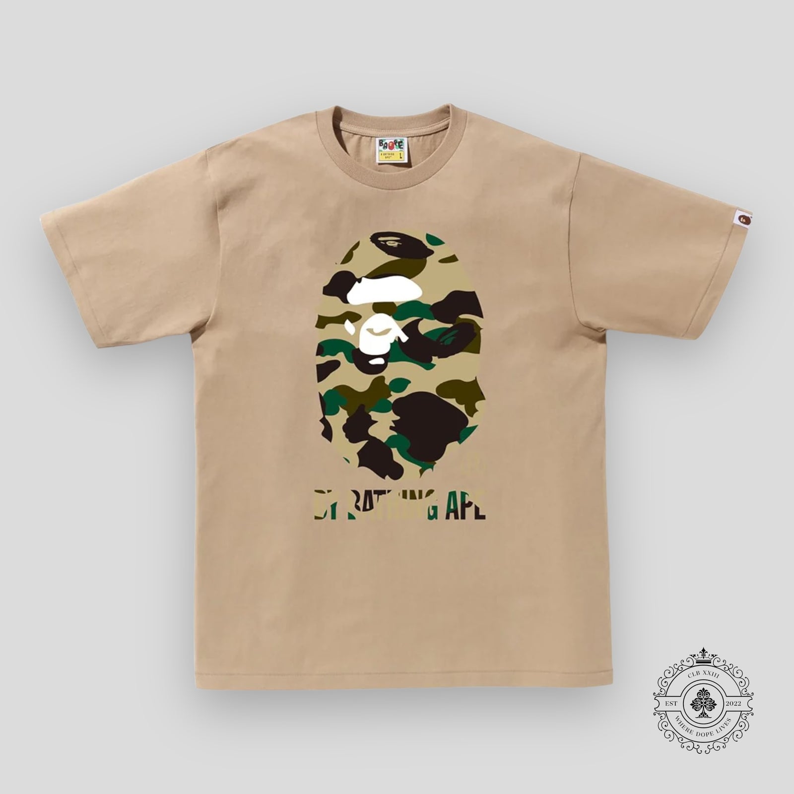 Bape 1st Camo Tee in Beige / Yellow