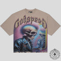 Godspeed Man in The Mirror Tee in Stone Grey