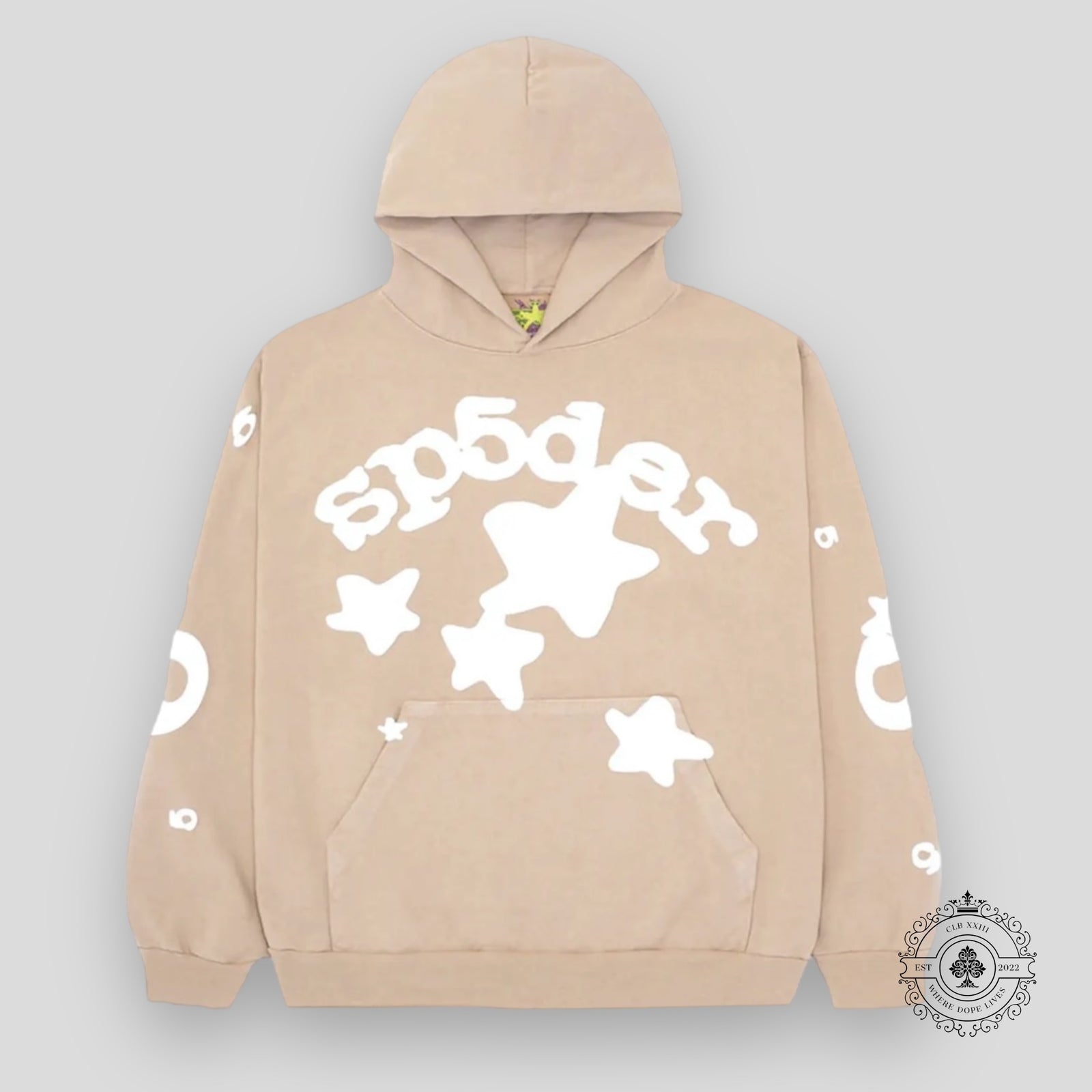 Sp5der Beluga Hoodie Sand