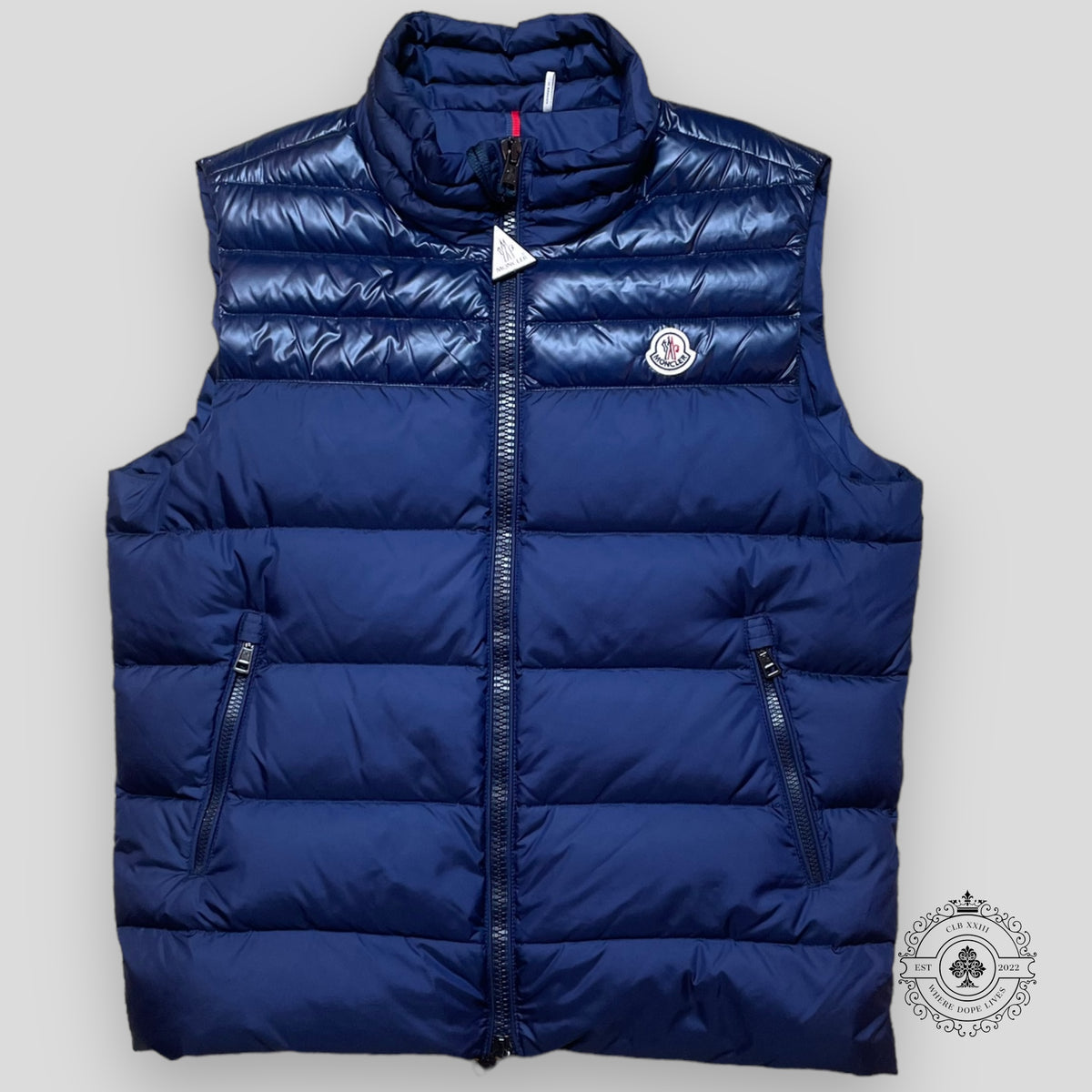 Moncler Puffer Vest in Navy Blue