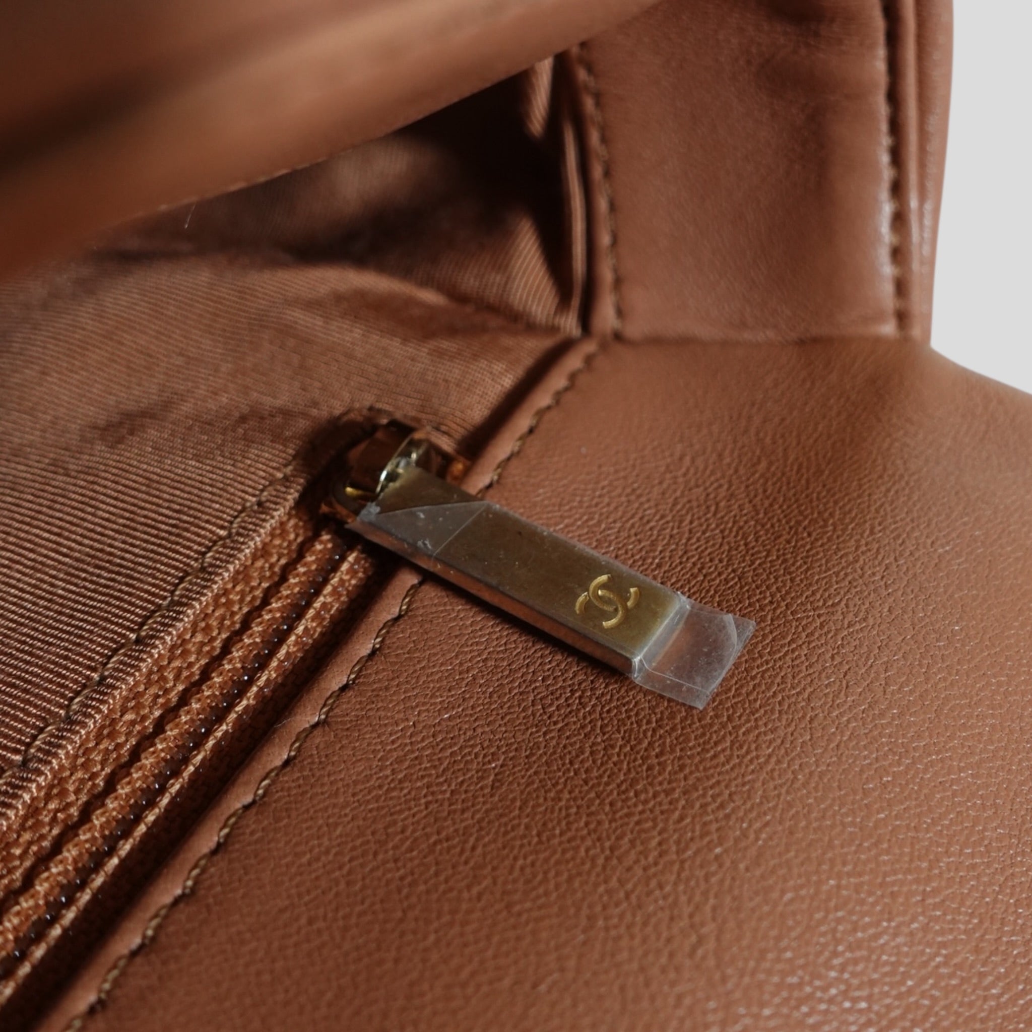 Chanel 19 Lambskin Quilted Medium Flap Bag in Brown