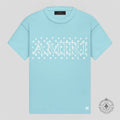 Amiri Paisley Tee in Aqua