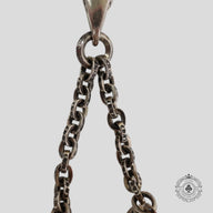 Chrome Hearts Dice Keychain in Silver