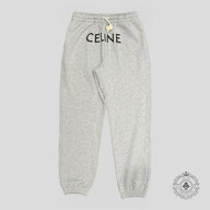 Celine Logo Sweatpants in Grey