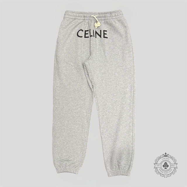 Celine Logo Sweatpants in Grey