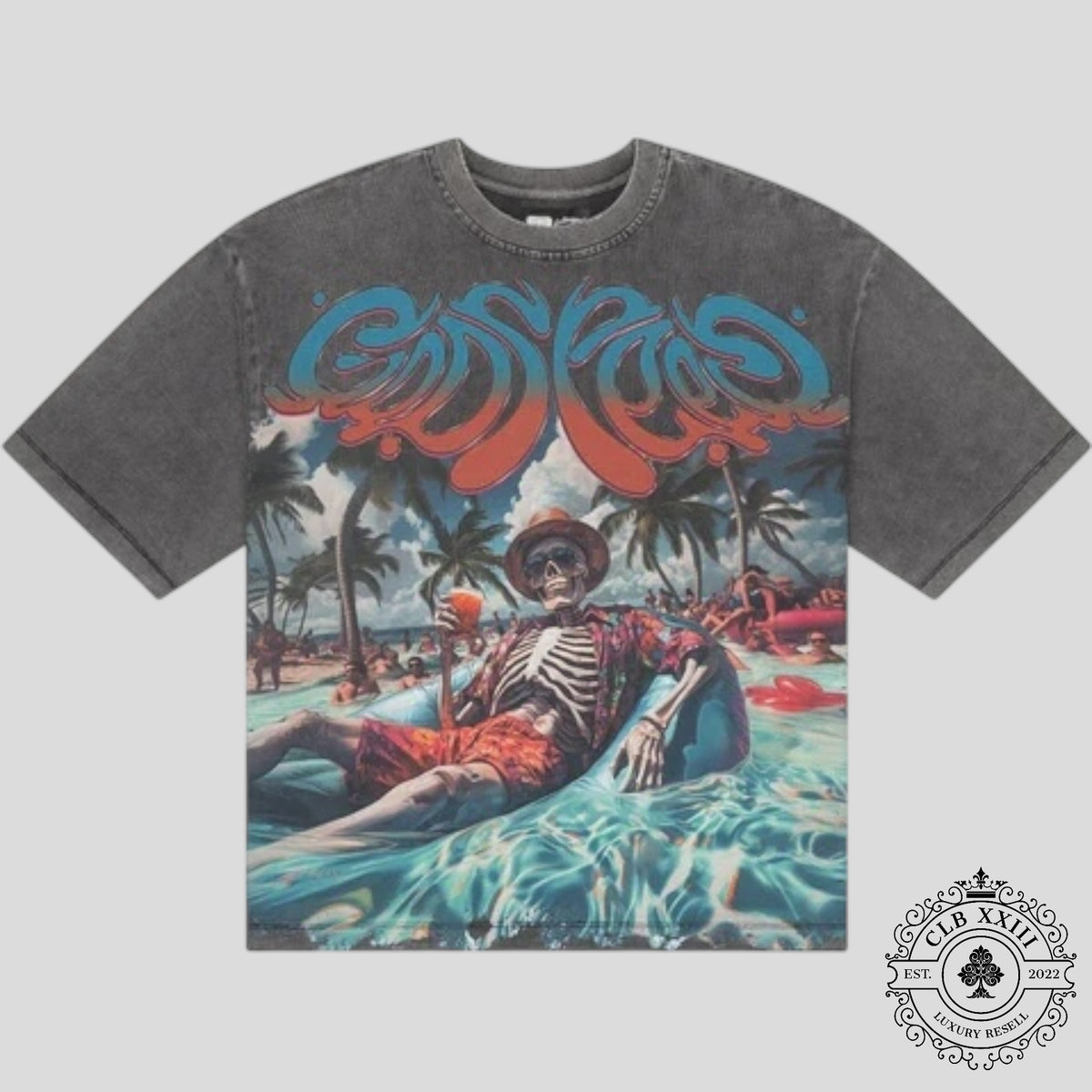 Godspeed Pool Party Tee in Grey Wash
