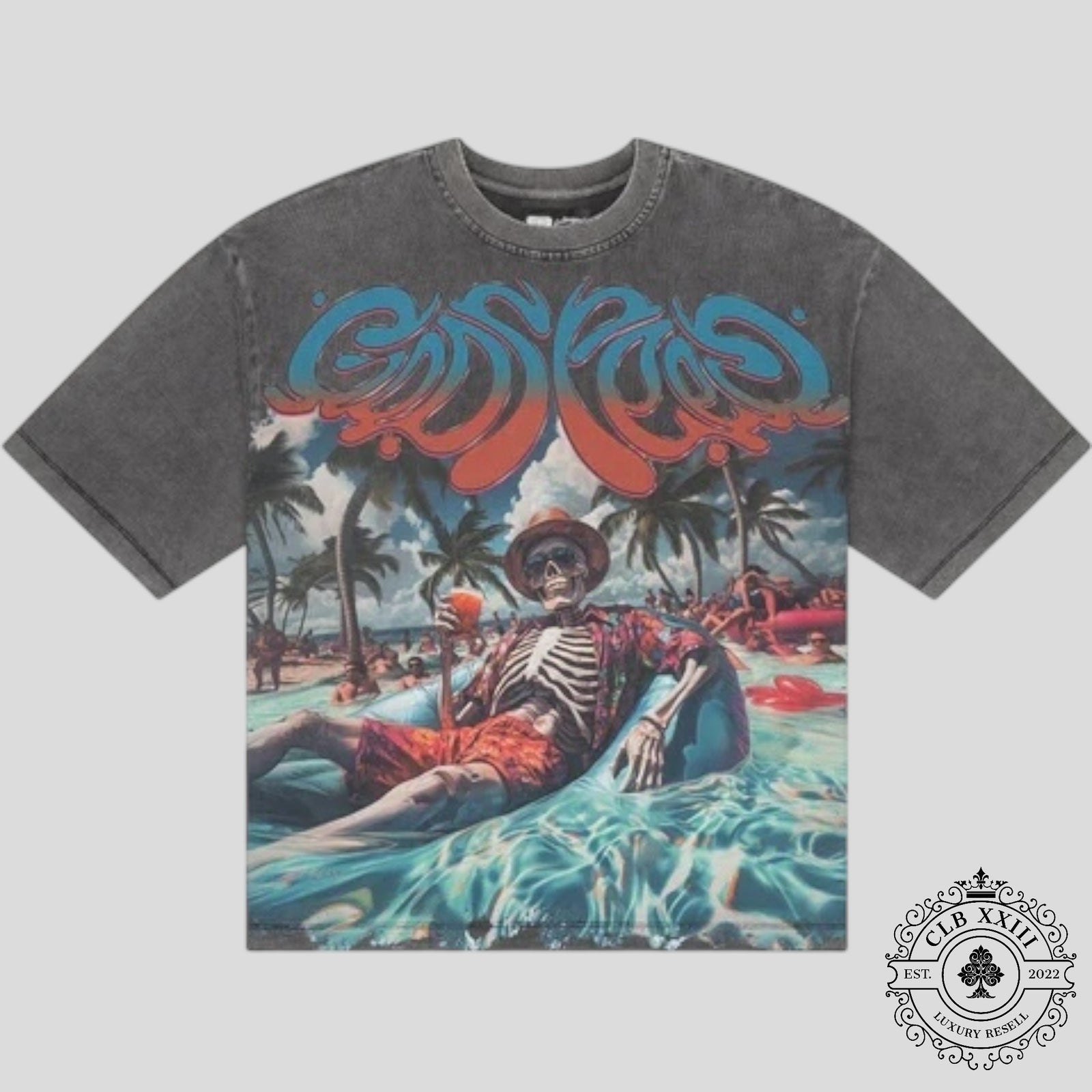 Godspeed Pool Party Tee in Grey Wash