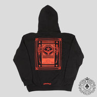 Chrome Hearts Foti Zip Up Hoodie in Black/Red