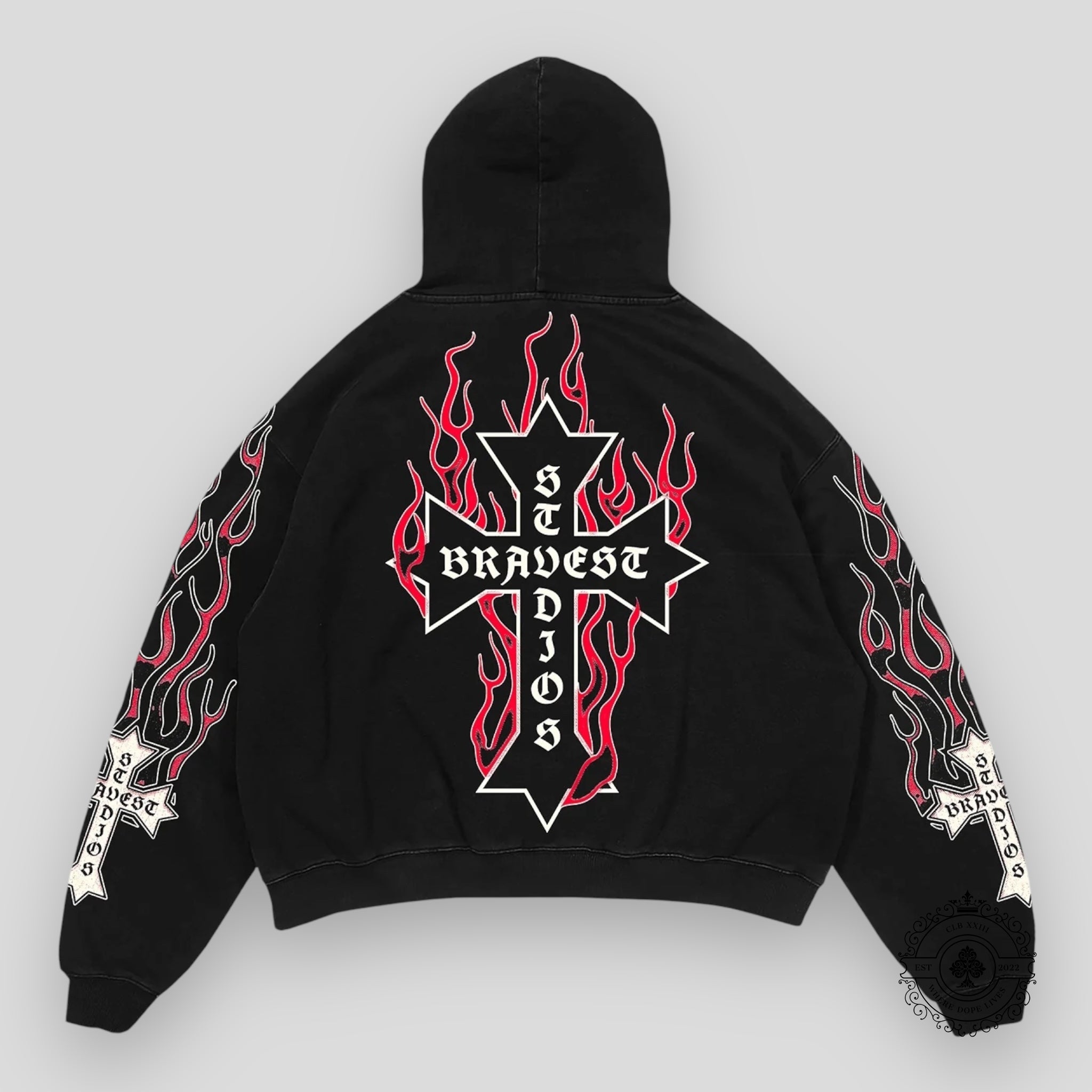 Bravest Studios Eternal Hoodie in Red