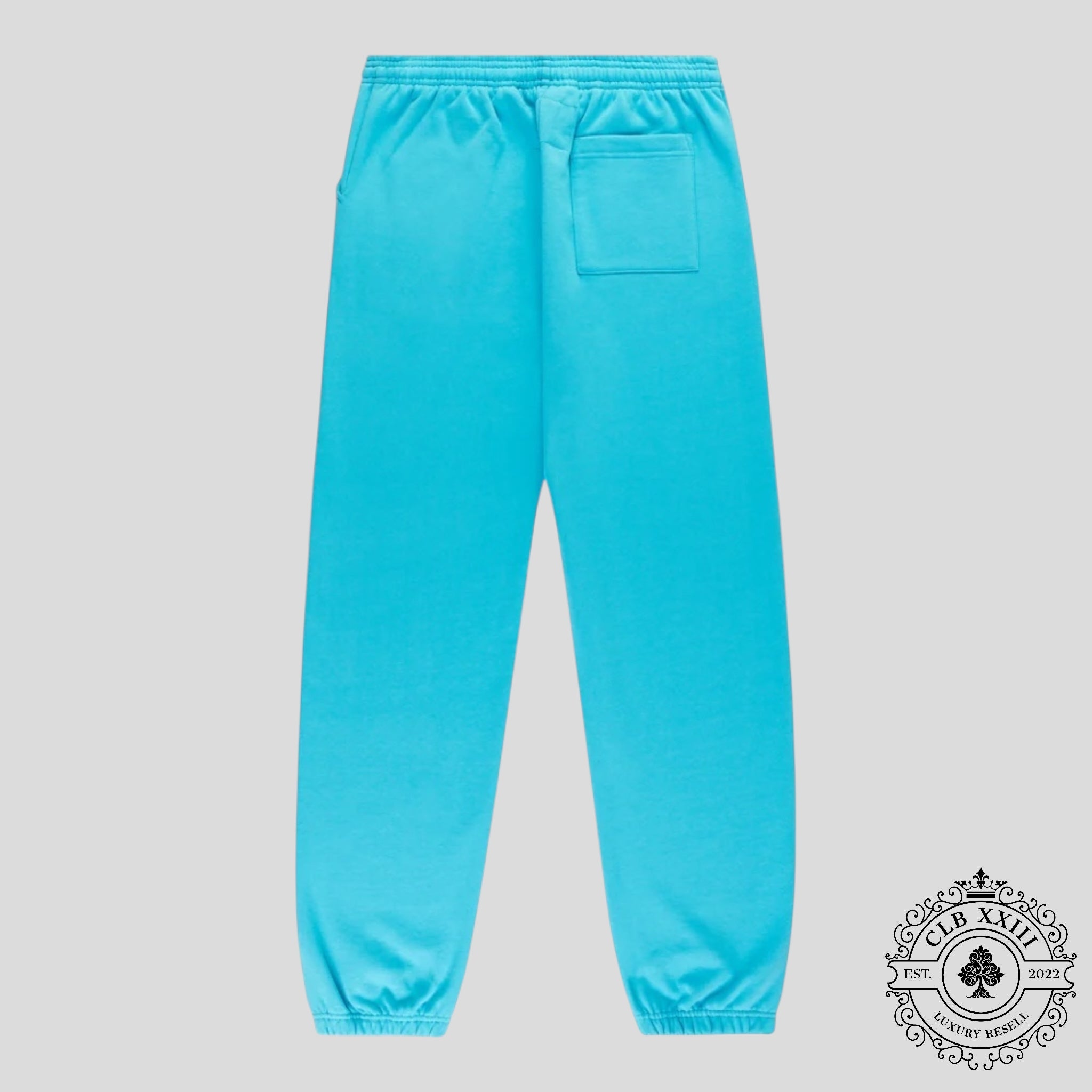Sp5der Punk V2 Sweatpants in Cyan
