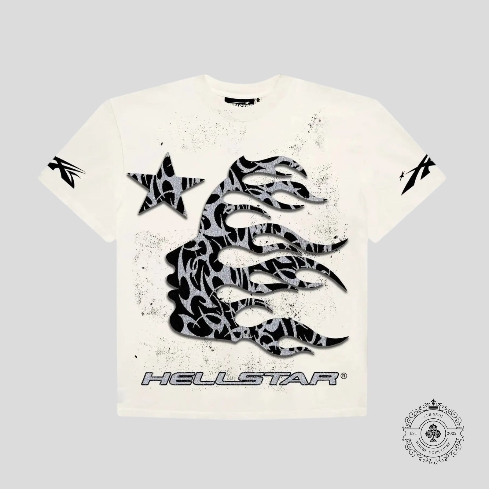 Hellstar P2P Glitter Tee in White