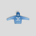 CLB XXIII Louis Vuitton blue cloud print windbreaker with monogram pattern and hooded design