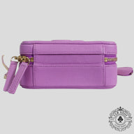 Chanel Caviar Quilted Medium CC Filigree Vanity Case in Purple