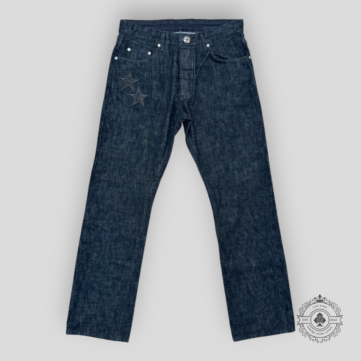Chrome Hearts Star Patch Denim in Black