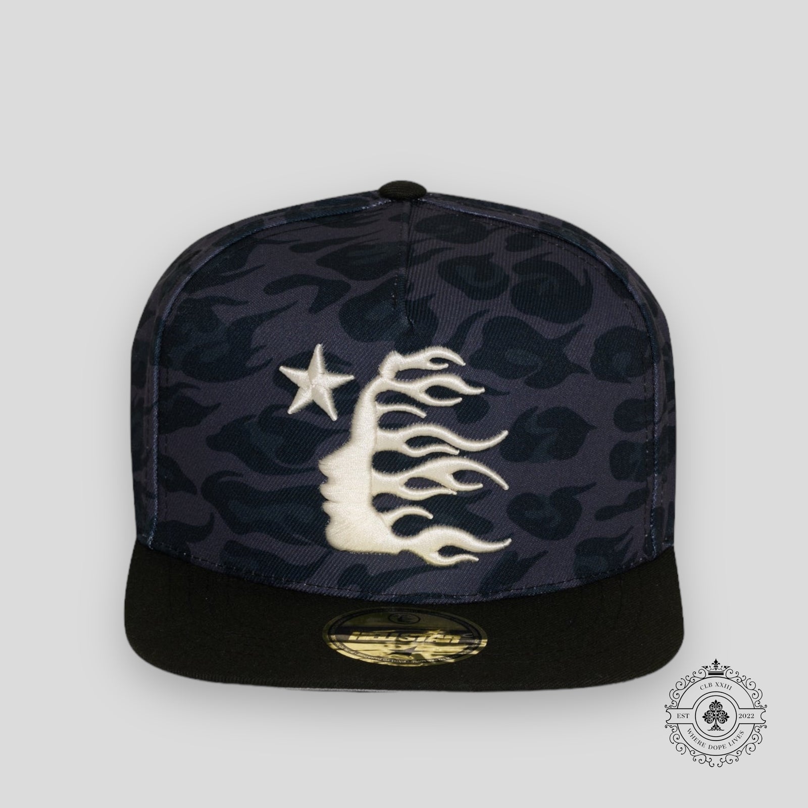 Hellstar Cheetah Print Hat in Black