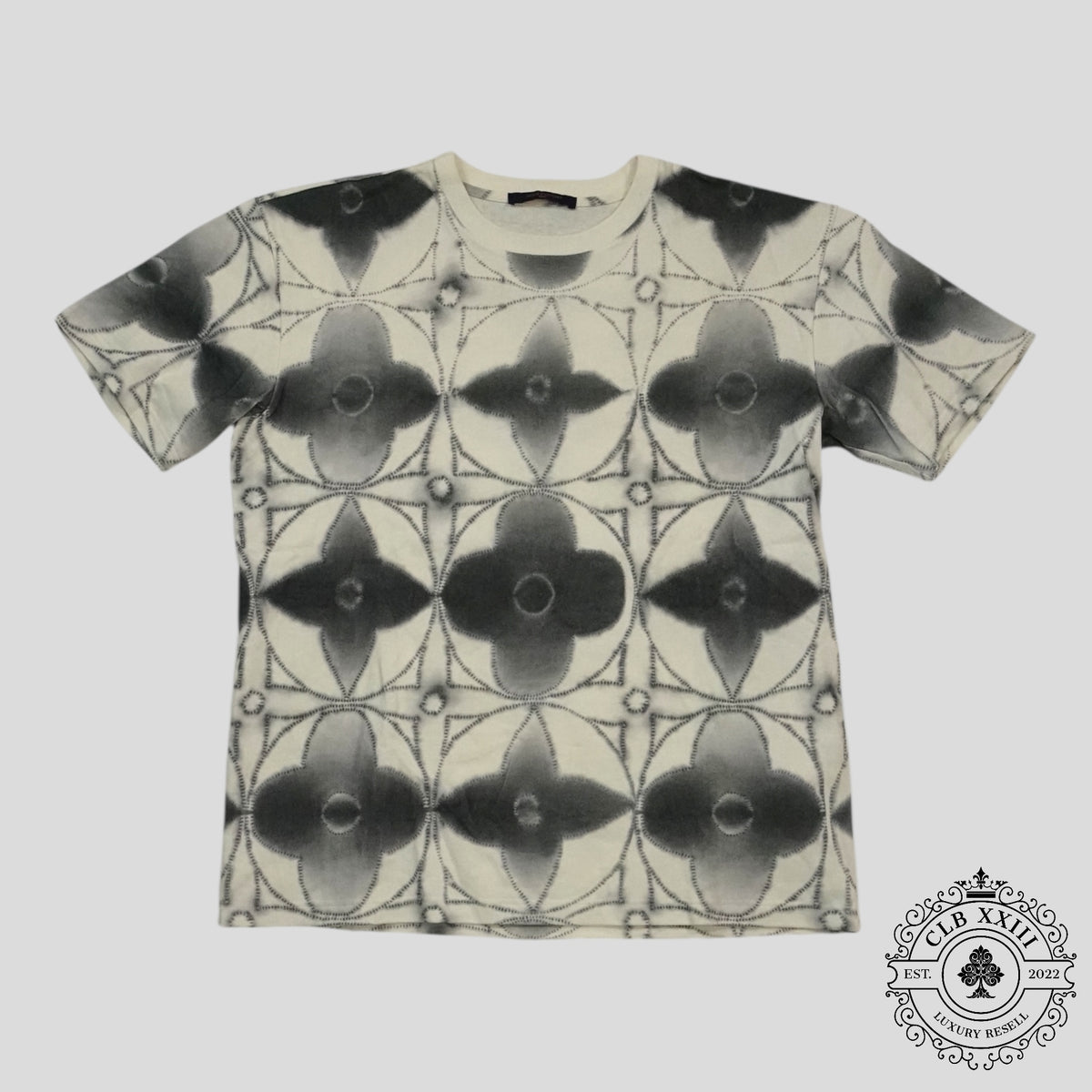 Louis Vuitton Printed Shibori Tie-Dye Tee in White