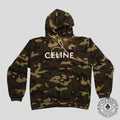 Celine Homme Logo Hoodie in Camouflage