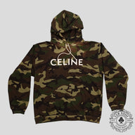 Celine Homme Logo Hoodie in Camouflage